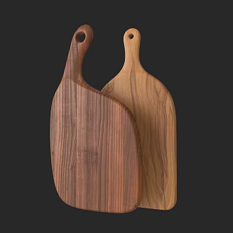Household Supplies Cutting Board Wooden Kitchen Supplies 3d model
