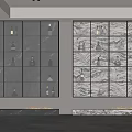 Elegant Modern Wine Cabinet With Glass Doors And Marble Display Shelves