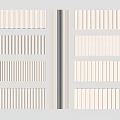Various Styles of Wall Panels with Vertical and Horizontal Strip Designs for Home Interior