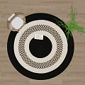 Modern Round Carpet 3d model