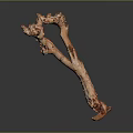 Natural Wooden Stone Sculpture with Unique Branch Like Shape and Texture