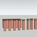Architectural Columns Featuring Various Designs And Sizes For Decorative Use