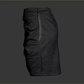 Stylish Black Leather Skirt With Ruched Details And Fitted Silhouette Short Length For Modern Outfits