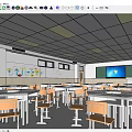 Little Coat Science Research Classroom 3d model