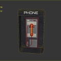 Telephone Booth Public Telephone Booth Public Telephone Public Facilities Public Equipment Public Telephone Household Supplies 3d model