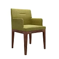 Stylish Modern Armchairs With Wooden Legs Upholstered Seats And Colorful Designs