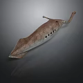 Brown Spotted Ray With Flat Body And Small Holes On Dorsal Surface