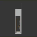 Modern White Brown Display Box With Decorative Household Items And Transparent Design