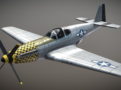 American fighter P51 Mustang model