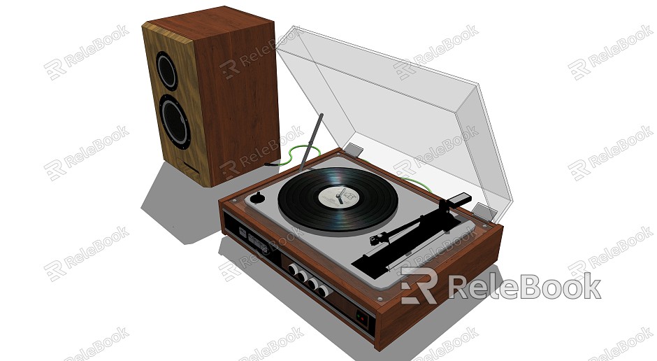 modern phonograph record player model