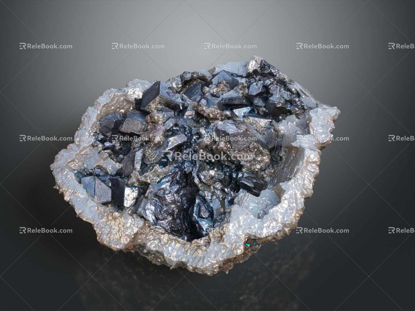 Crystal Crystal Ore Crystal Mineral Gem Ore Crystal Crystal Crystal Mineral Crystal Blue Crystal 3d model