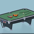 Professional Billiard Table Sports Equipment With Green Felt Surface Balls And Cues
