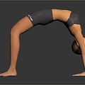 Yoga woman woman female beauty female youth girl female role girl 3d model