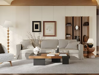 Quiet Home Living Room Small Apartment Living Room 3d model