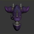 Purple Sci Fi Mechanical Device Showcasing Metallic Components And Futuristic Panel Design