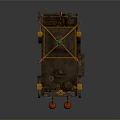 Ancient Chinese Carriage With Traditional Red Curtains Lanterns Green Decorative Ball And Metal Wheels