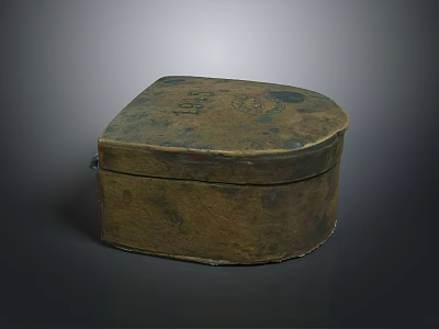 Antique Style Vintage Brass Decorative Box with Intricate Engravings for Home Accent Piece 3d model