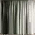 Modern Green Curtains With Soft Textured Fabric And White Sheer Window Panels