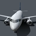Modern Fighter Jet SSJ100 Model With Blue Tail And Aerodynamic Design