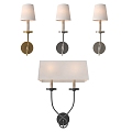 Vintage wall lamp sconces symmetrical twist a plafond 3d model