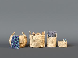 Modern Storage Basket Laundry Basket 3d model