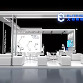 ELITEROBOT Exhibition Booth Featuring Robot Models Display Area And Staff Presence