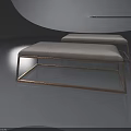 Modern Hinged Door Design With Sleek Metal Frame And Gray Finish For Home Interior