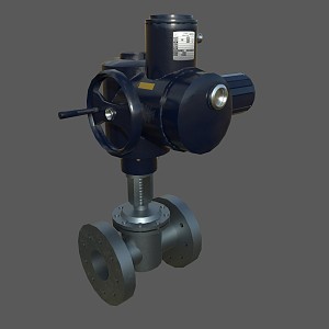 High temperature and high pressure valve, electric valve, gate valve 3d model