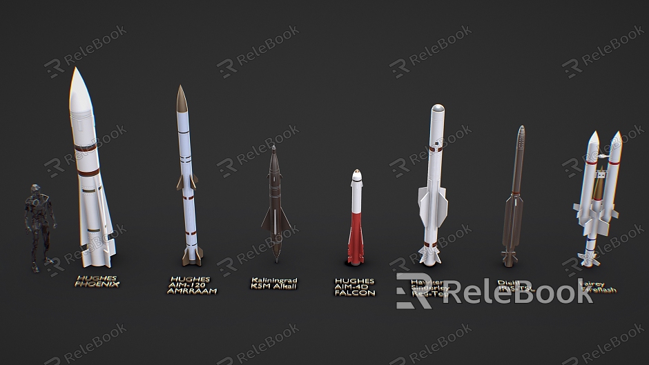 Missile Rocket Missile Package Bomb Ammunition Satellite model