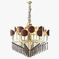 Vintage Chandelier Shine Lighting Chandelier Hanging Pendant 3d model