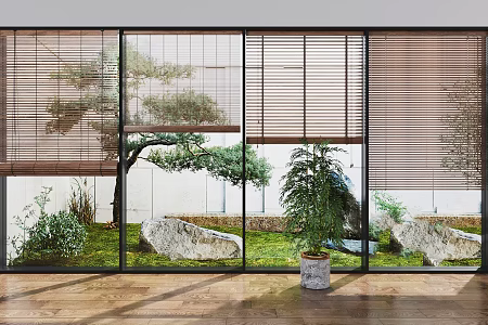 New Chinese-style Venetian Blinds 3d model