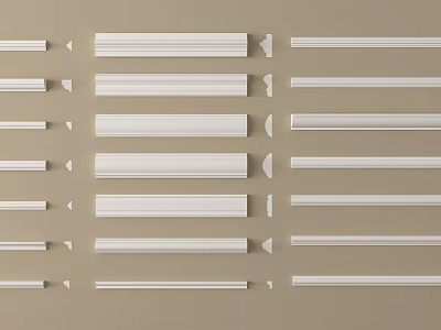 Gypsum Molding Various Design Styles For Home Interior Decoration 3d model