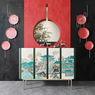 New Chinese Sideboard 3d model