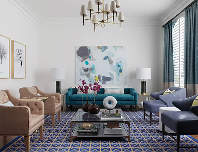 Modern Sofa Coffee Table Combination Sofa Coffee Table 3d model