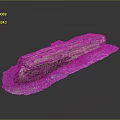 Wood and Stone Decorative Sculpture With Blue Base And Natural Textured Design
