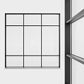 Modern Casement Window With Black Aluminum Frame Large Glass And Contemporary Design