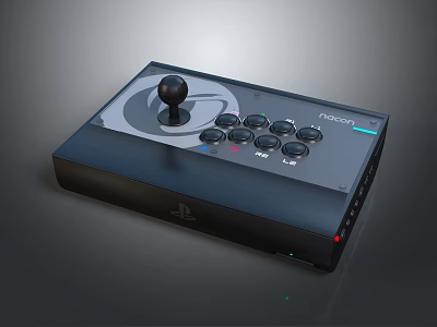Nexon Ergonomic Joystick Controller For PlayStation With Multiple Buttons And Sleek Design 3d model