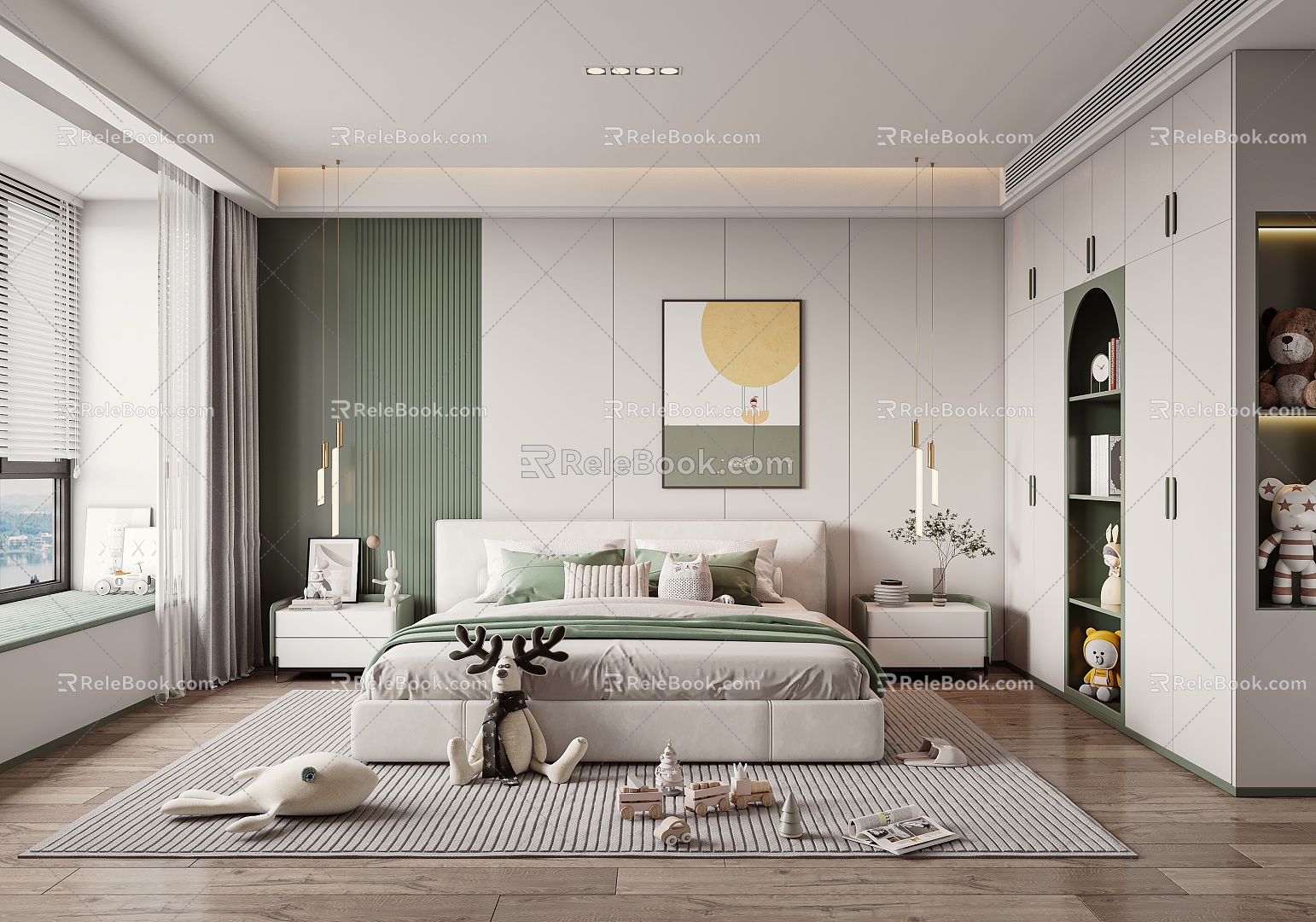 Modern Children's Room 3d model