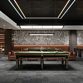 Modern Billiard Room 3d model