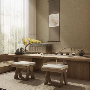 Quiet Tea Room 3d model