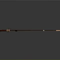 Curved Weapon With Wooden Handle And Sharp Metal Blade Traditional Design
