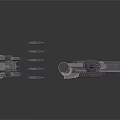 Aerospace Mechanical Components For Spacecraft With Metal Structure And Connection Points