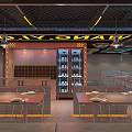 Space Themed WANDA CLOUD KTV Interior With Astronaut Model Moon Decoration Metallic Counter And Staircase