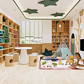 Children's activity space SU model 3d model