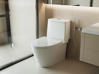 Modern toilet 3d model