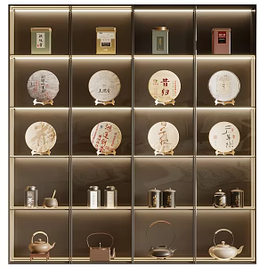 New Chinese Tea Set Tea Set Ornaments Teapot Kettle 3d model