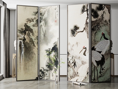 New Chinese Style Screen Partition model