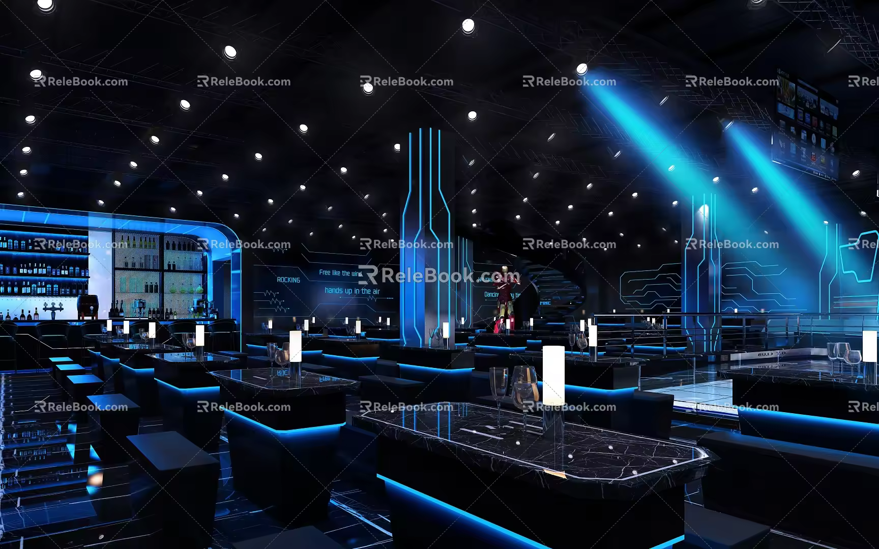 Modern Bar Tech Bar 3d model