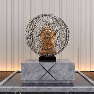 Modern Sculpture Wukong Sculpture Ornaments 3d model