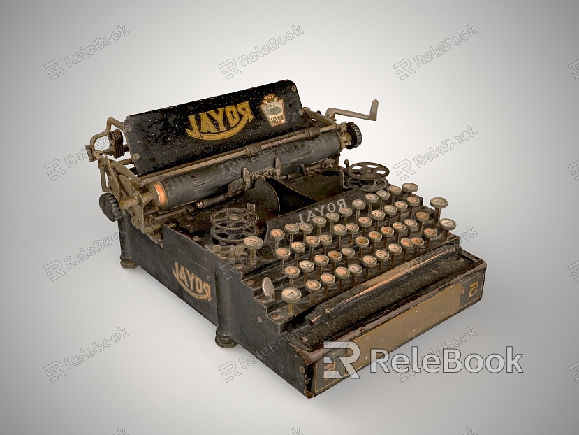 retro typewriter model